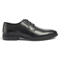 Pod Smyth Leather Men's Black Lace-Up Shoes