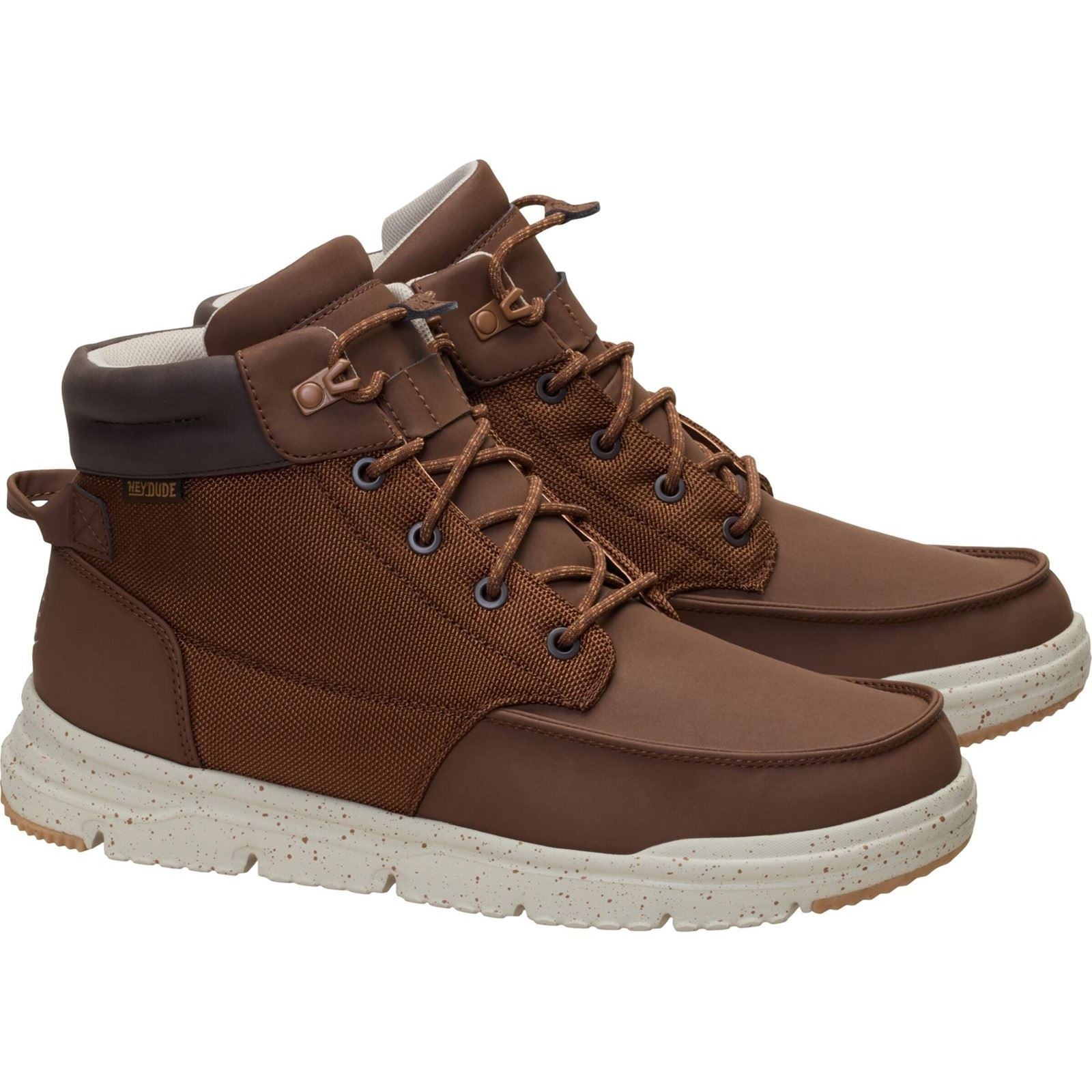 HEYDUDE Bradley II Waterproof Polyurethane Mens Downtown Brown/Multi Ankle Boots