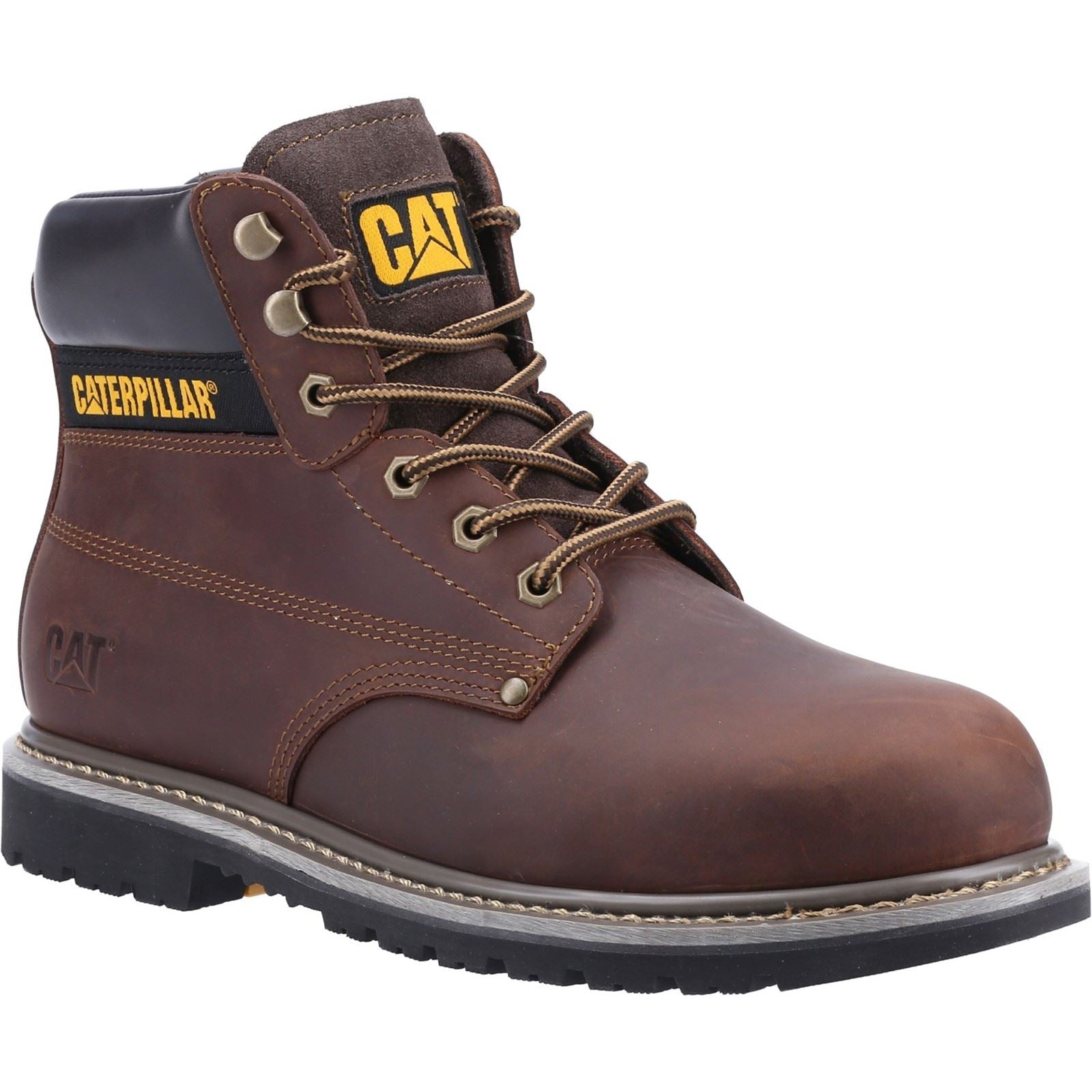Caterpillar Powerplant S3 Nubuck Brown Safety Boots