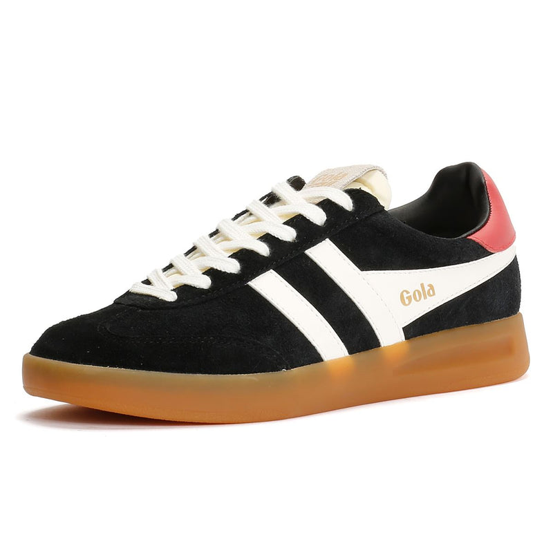 Gola Cyclone Suede Women's Black/Off White/Coral Trainers