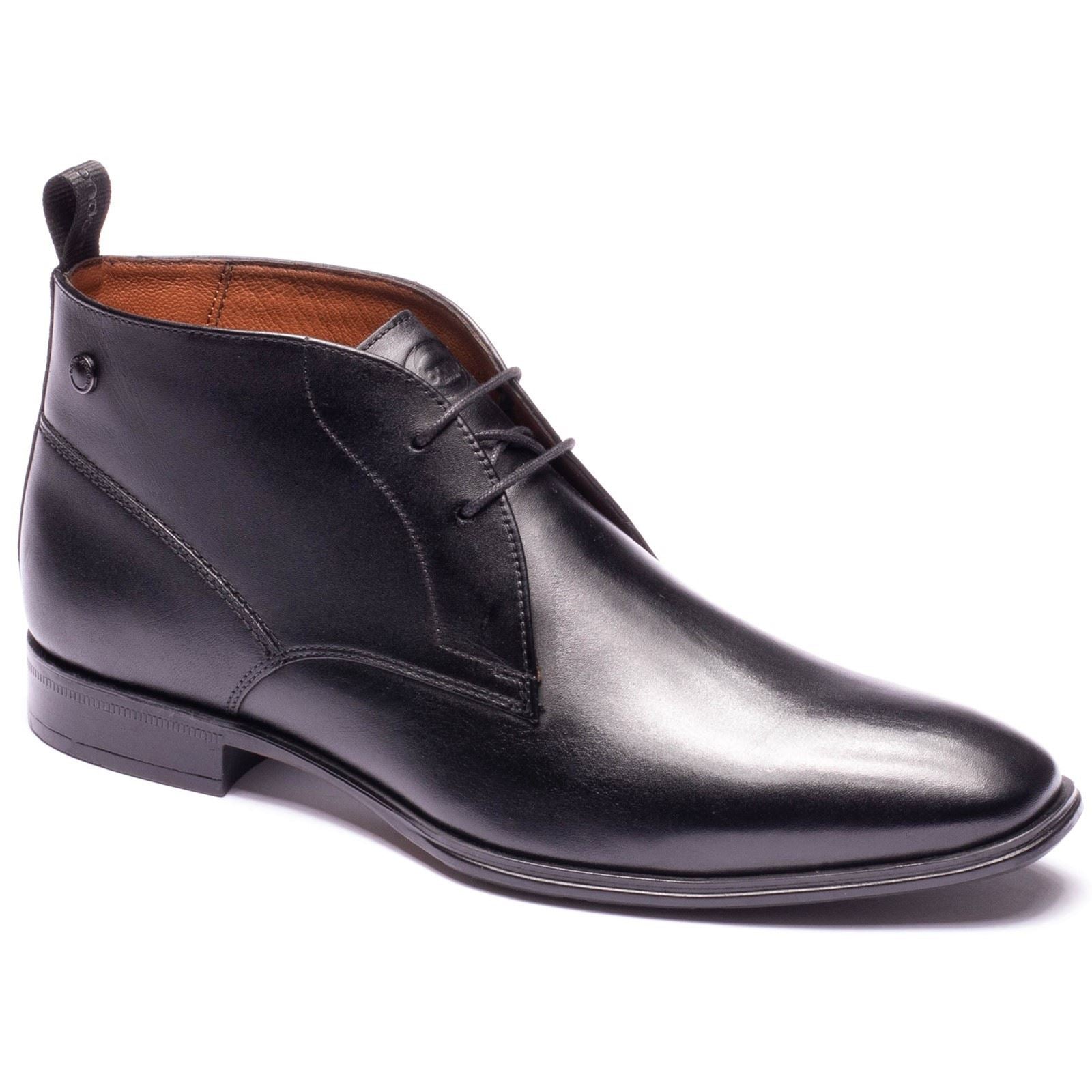 Base London Archer Leather Men's Black Ankle Boots