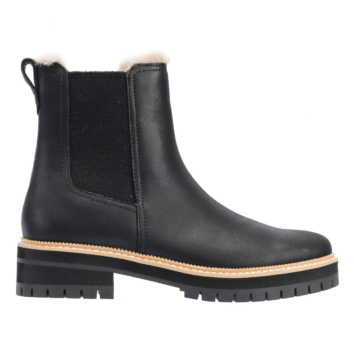 TOMS Bennet Leather Women's Black Boots