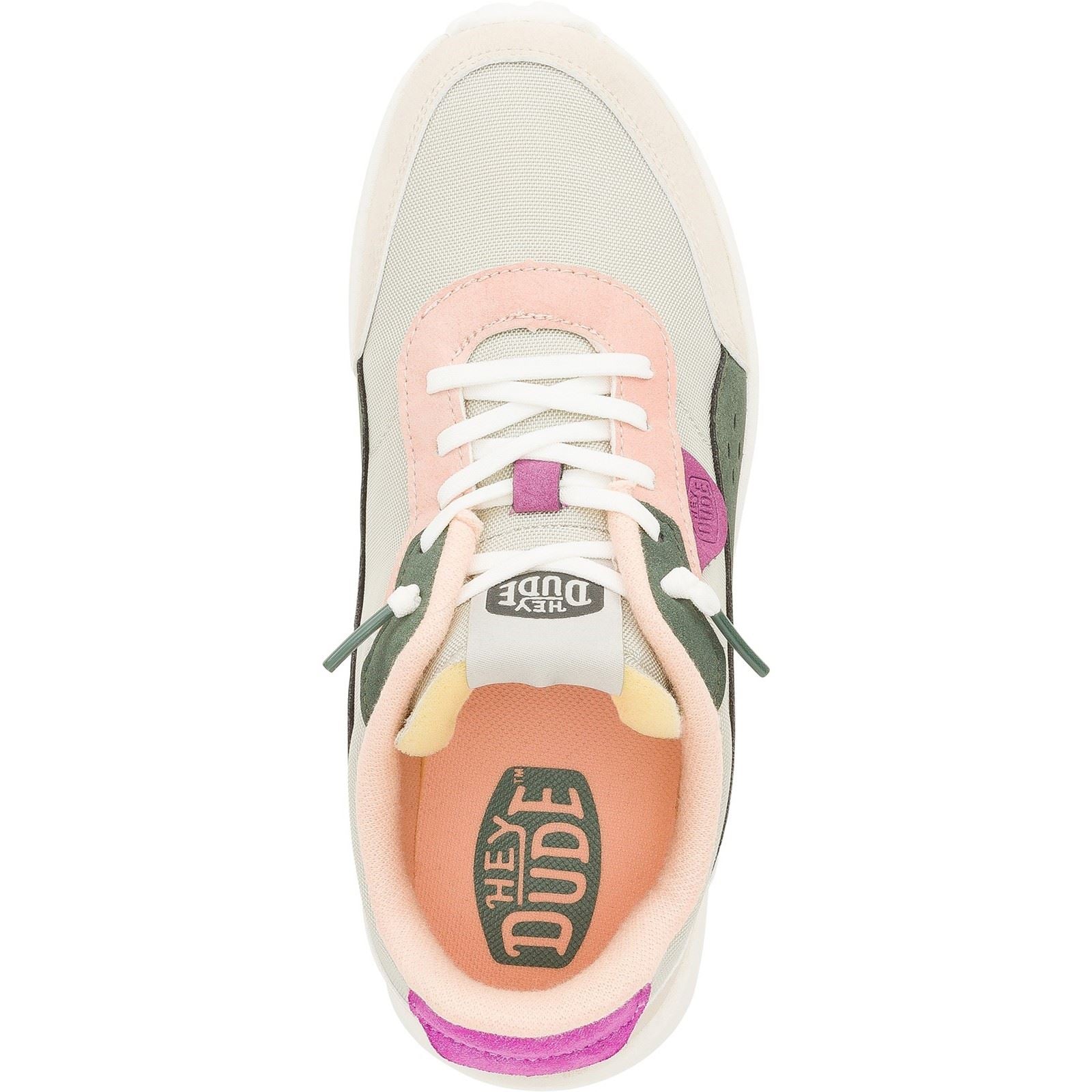 HEYDUDE Hayden Colorblock Synthetic Women's Dusty Olive/Multi Trainers