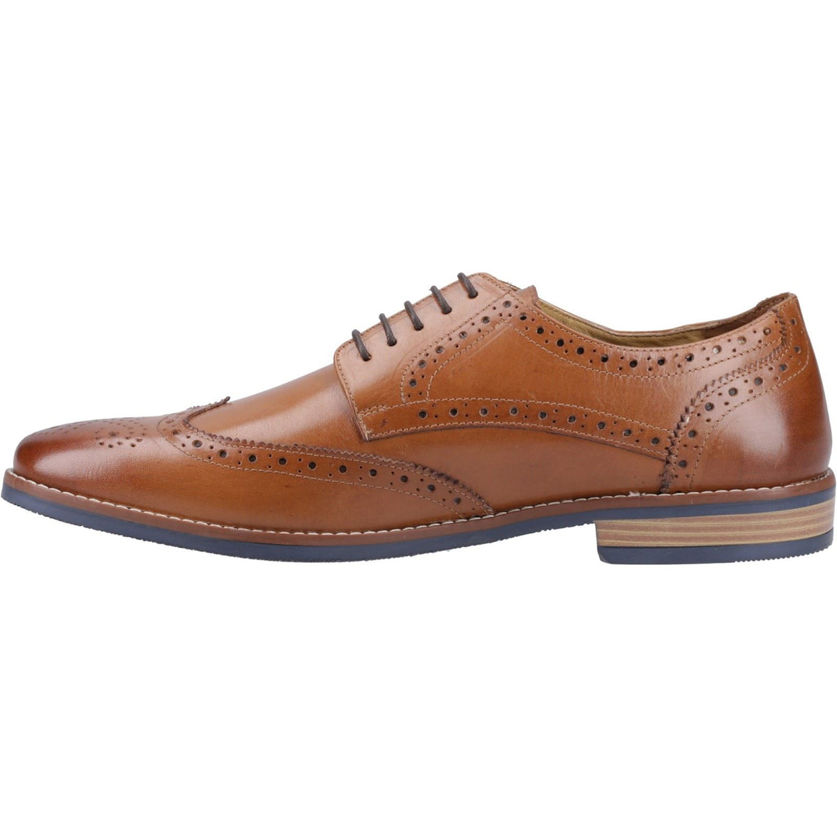 Hush Puppies Mack Leather Men's Tan Brogues Shoes