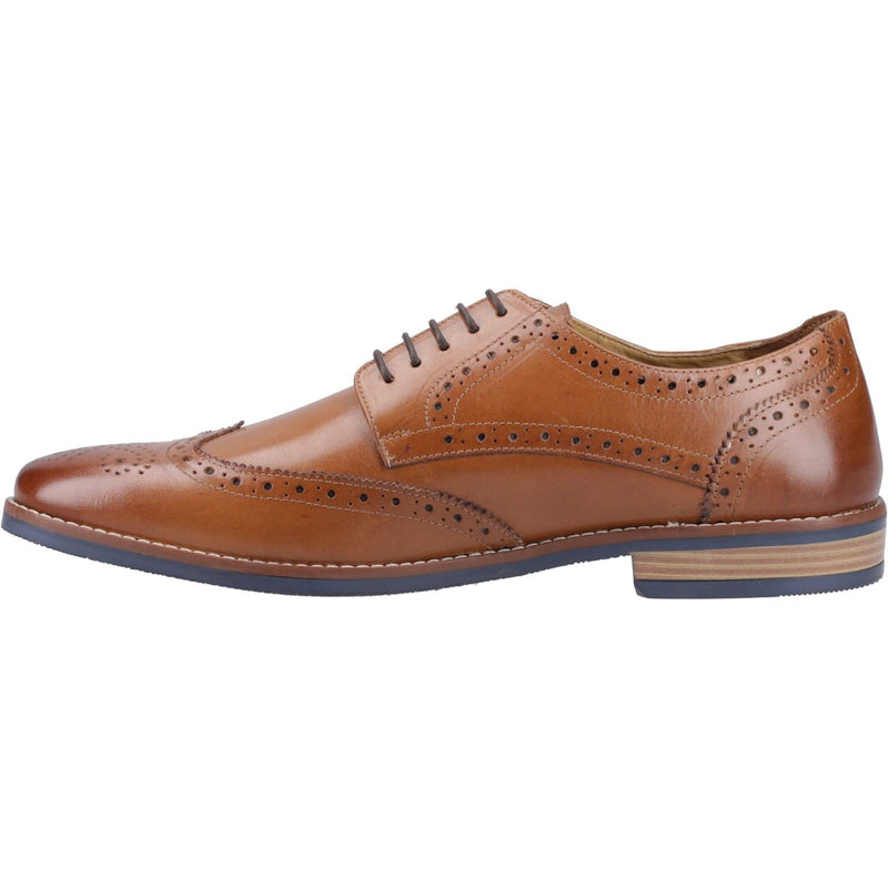 Hush Puppies Mack Leather Men's Tan Brogues Shoes