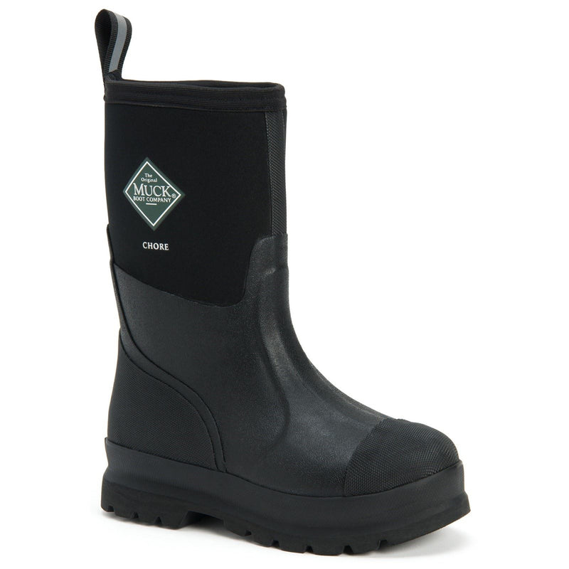 Muck Boots Chore Classic Mid Synthetic Black Wellington Boots