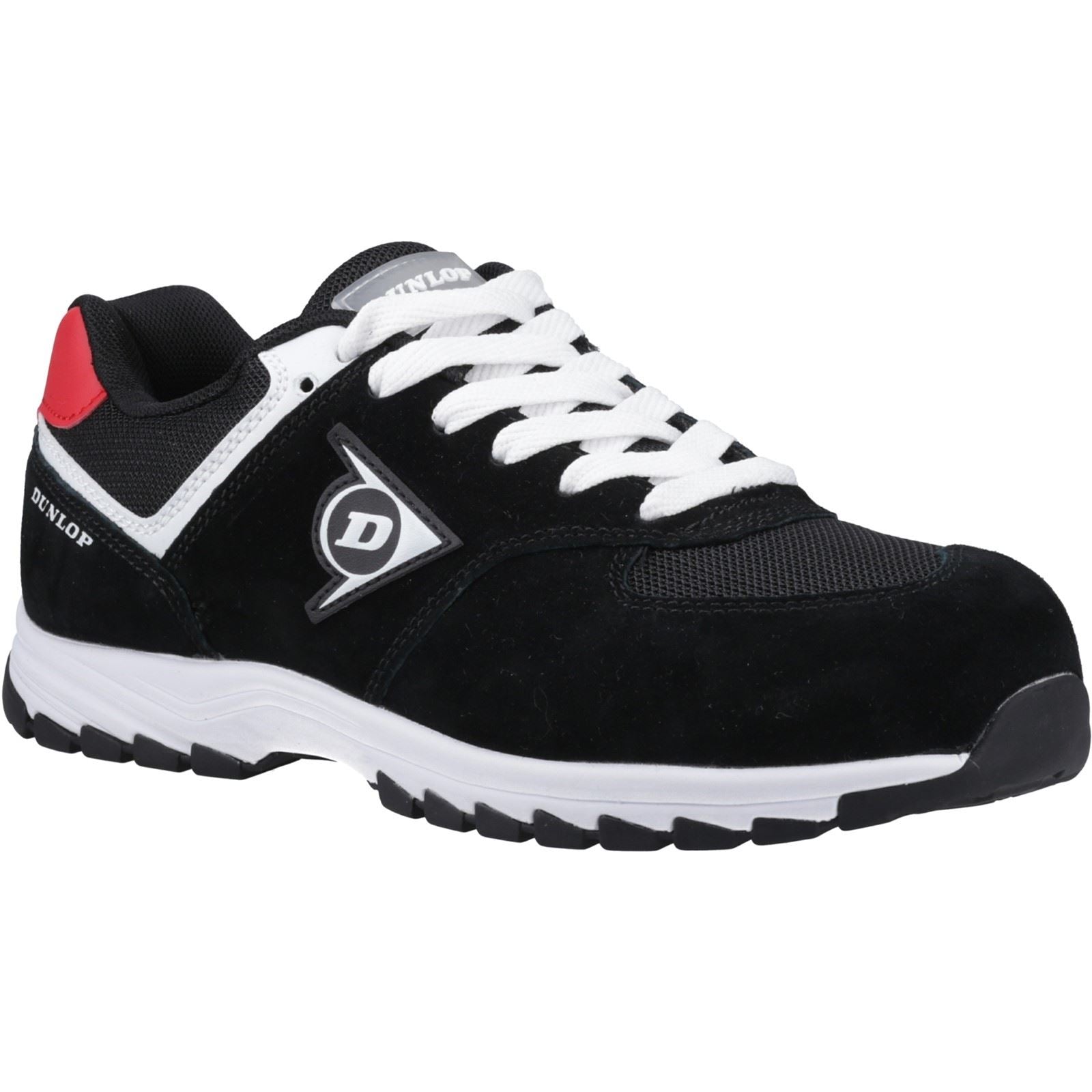 Dunlop Arrow Suede Men's Black/Red/White Safety Trainers