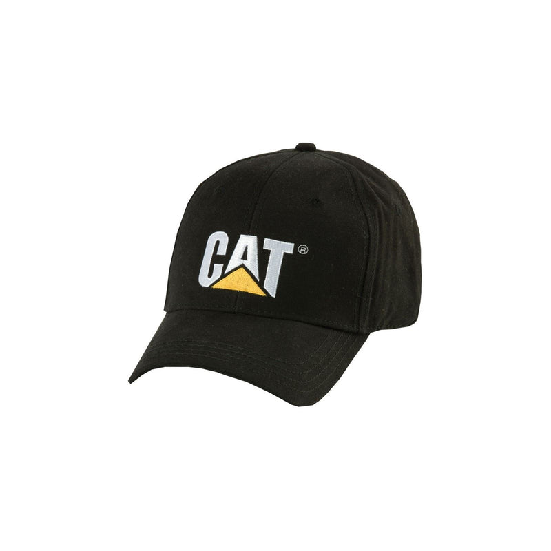 Caterpillar Trademark Cotton Adults Black Baseball Caps