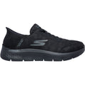 Skechers GO WALK Flex Smooth Motion Textile Men's Black Trainers