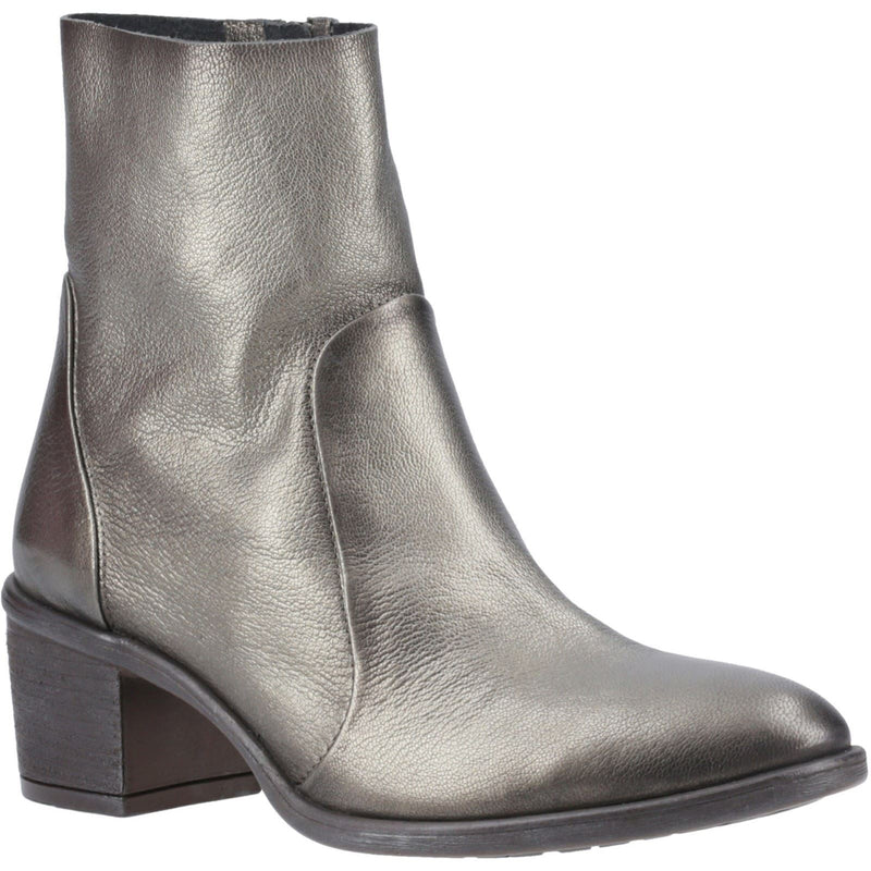 Hush Puppies Winona Leather Women's Pewter Boots