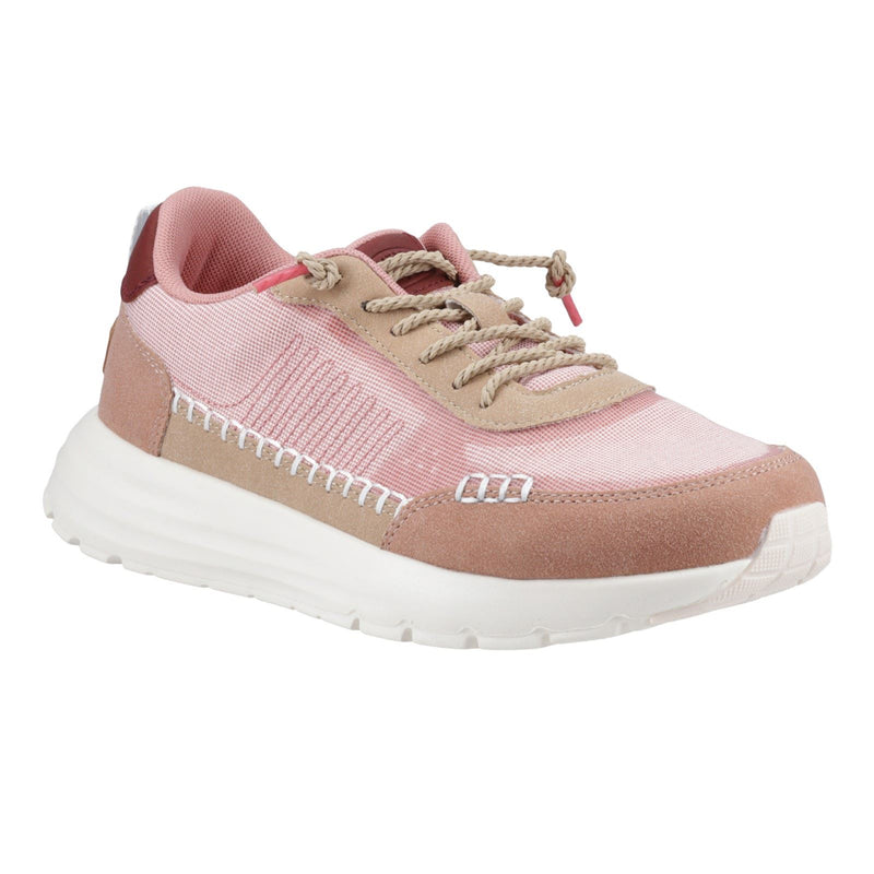 HEYDUDE Sirocco Alta Boho Synthetic Blend Women's Rose Pink Trainers