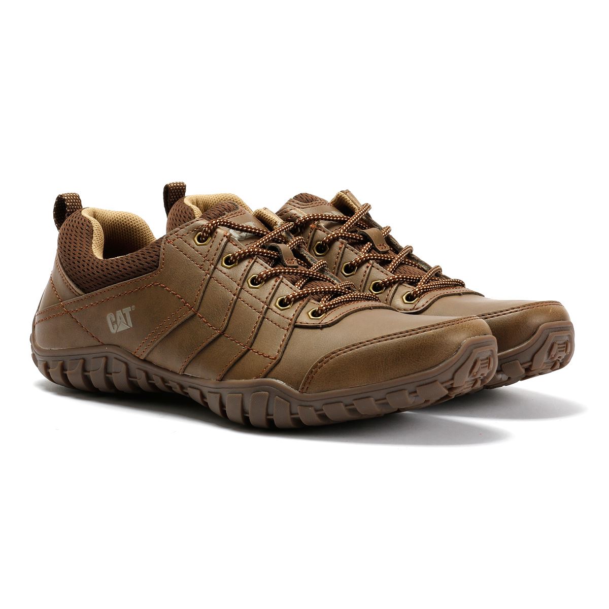 Caterpillar Instruct Suede Men's Dark Beige Lace-Up Shoes
