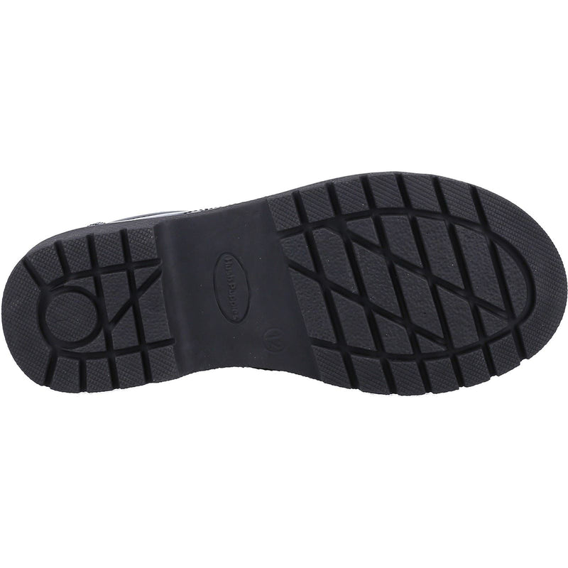 Hush Puppies Sally Patent Leather Junior Black Brogues