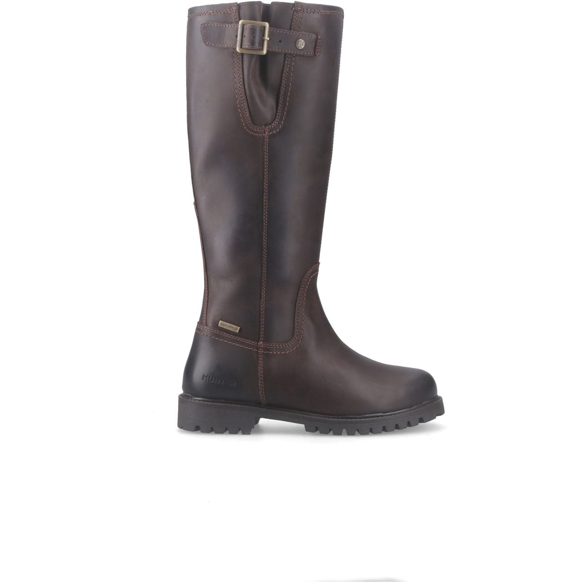 Hunter Tanna Tall WP Leather Women's Chocolate Brown Boots