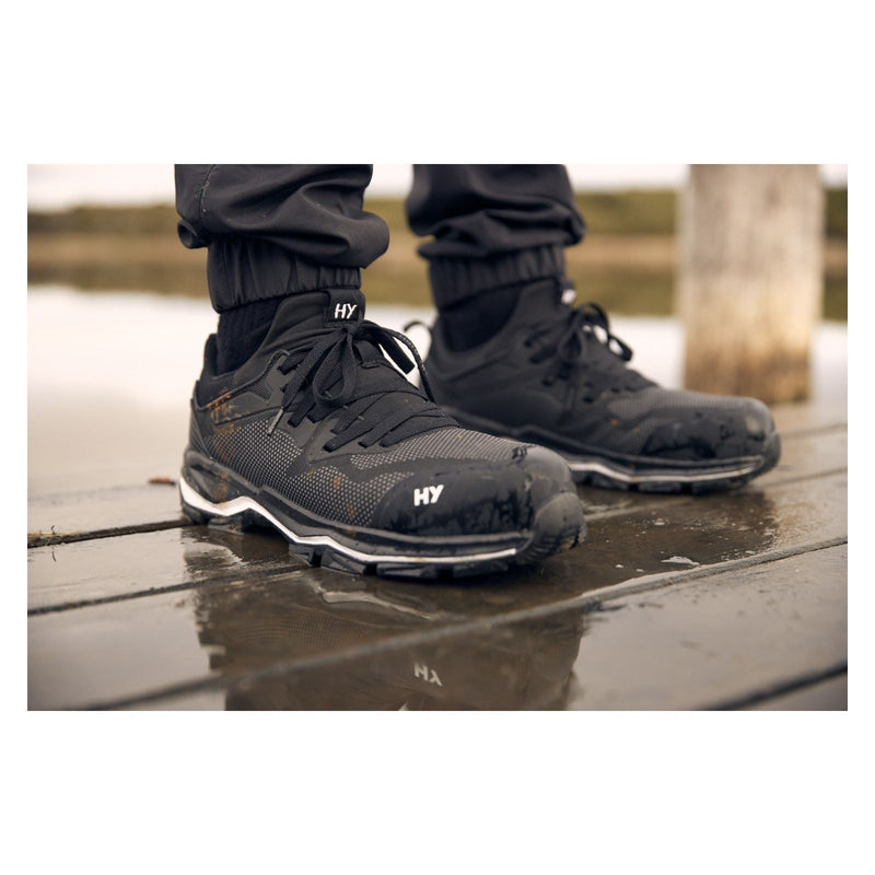 Hard Yakka Icon Synthetic Black Safety Trainers