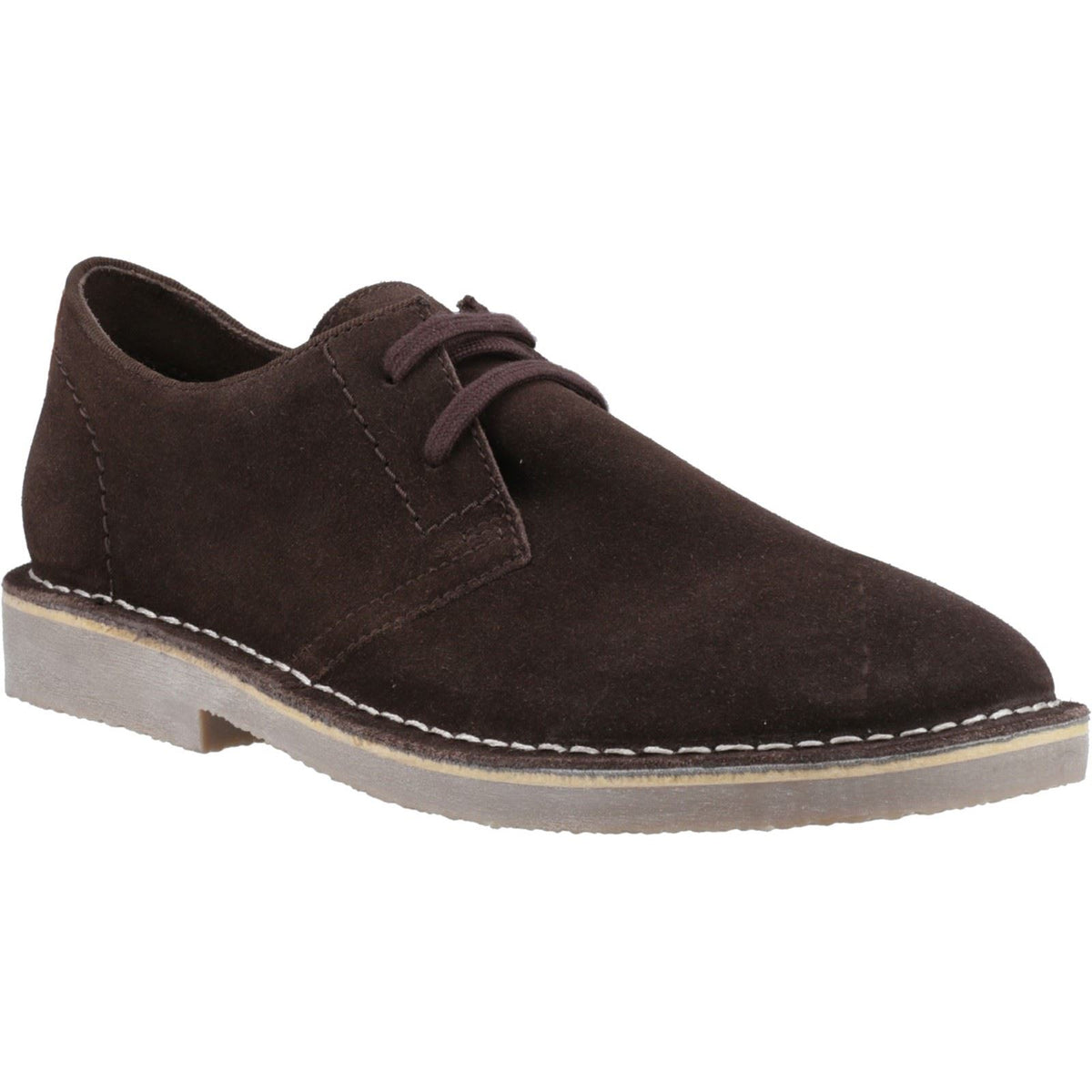 Hush Puppies Scout Suede Men's Chocolate Lace-Up Shoes