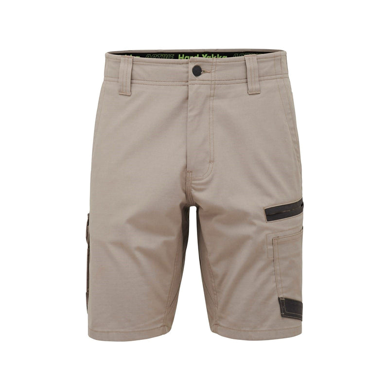 Hard Yakka Raptor Active Cotton Men's Tan Knee-Length Shorts