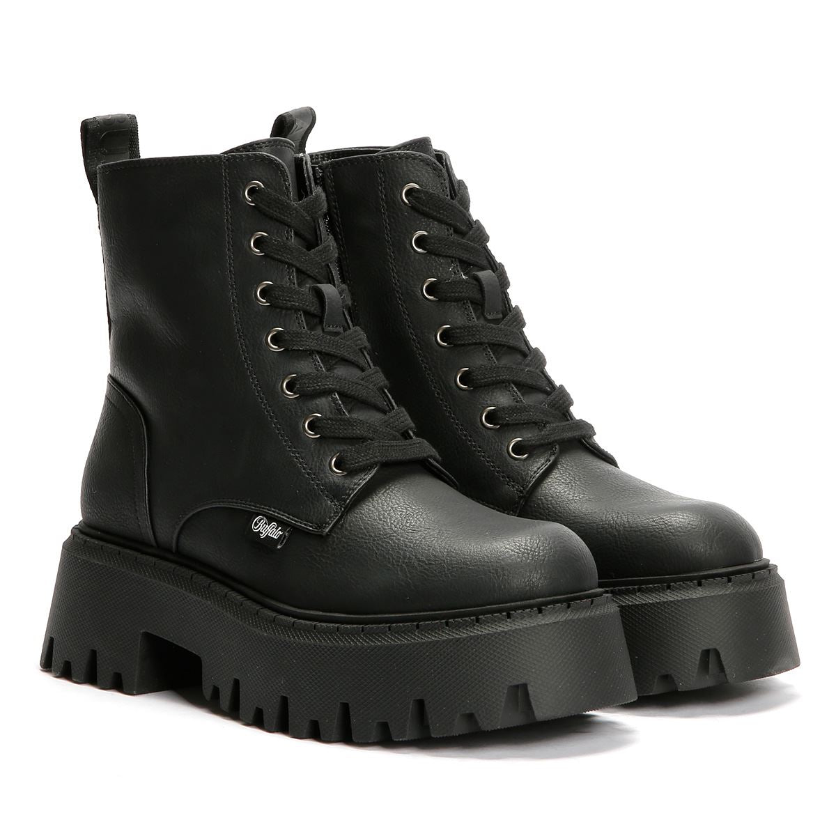 Buffalo Aspen Lace Up Warm Women's Black Boots