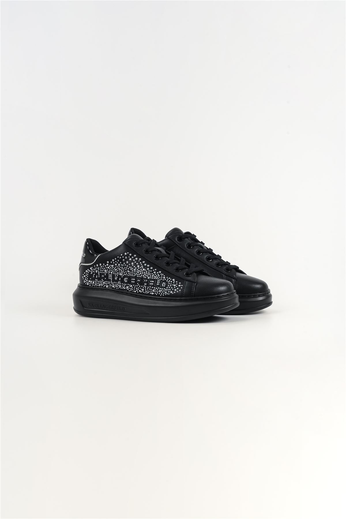 Karl Lagerfeld Kapri Konstellation Leather Women's Black/Silver Trainers
