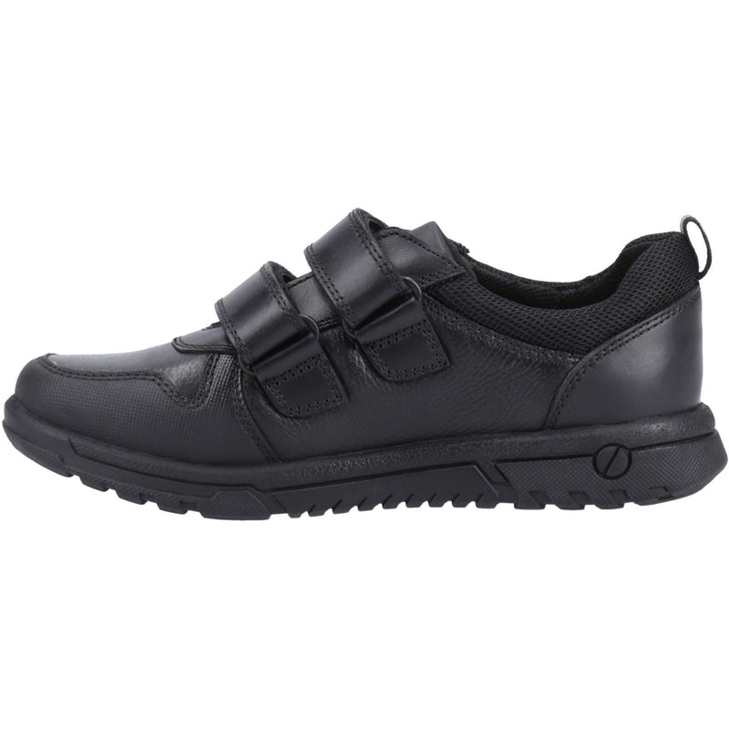 Hush Puppies Spencer Leather Junior Black Shoes