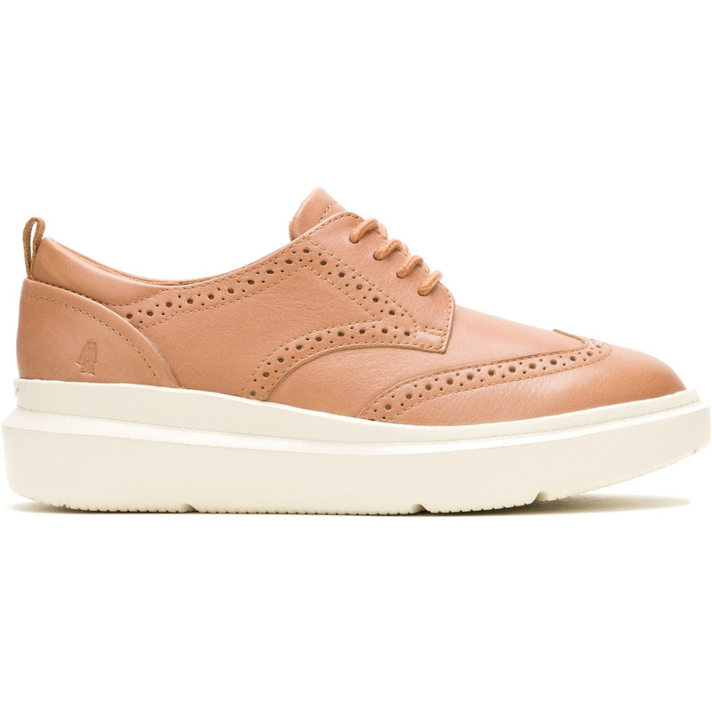 Hush Puppies Joy Leather Women's Tan Brogues Shoes