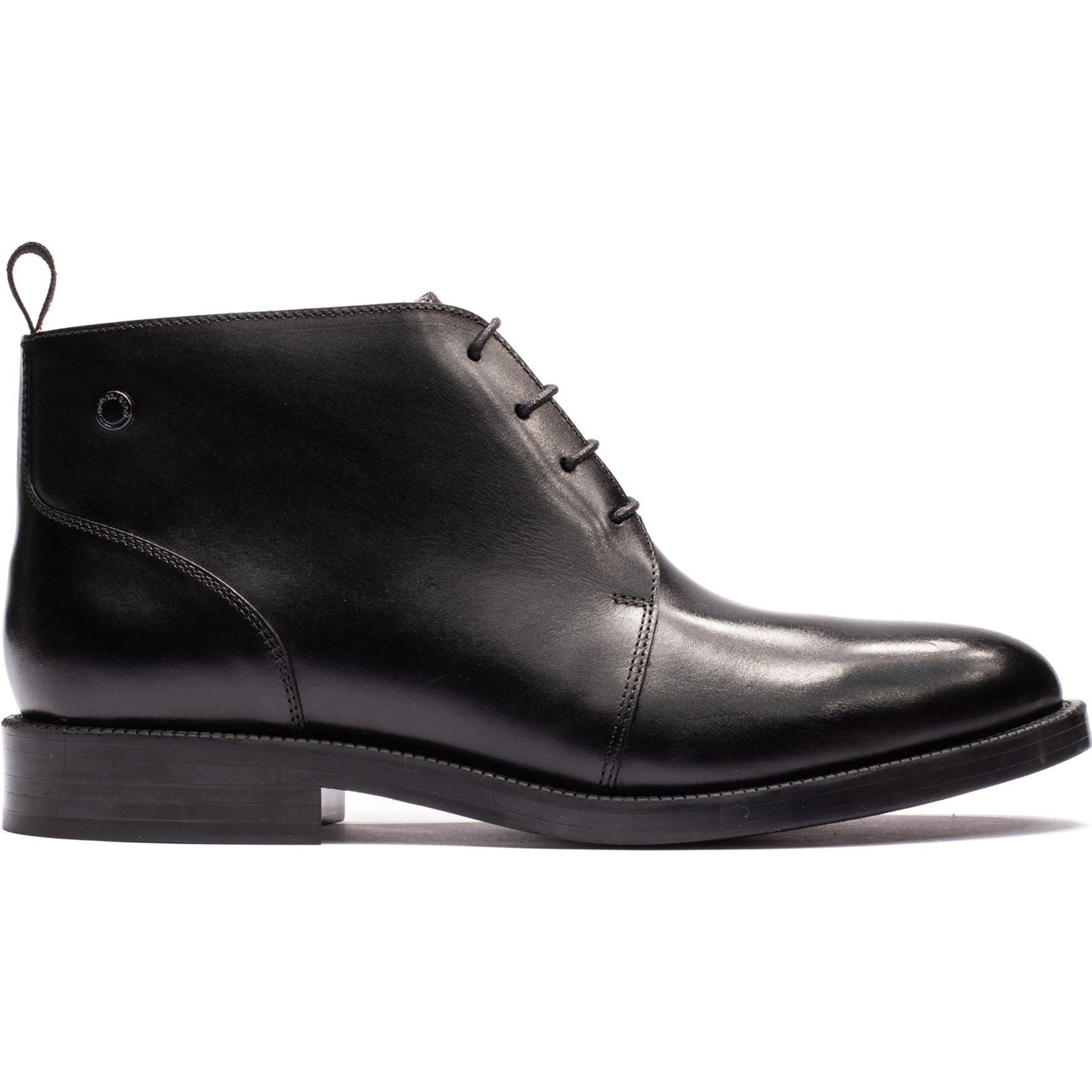 Base London Marco Leather Men's Black Ankle Boots