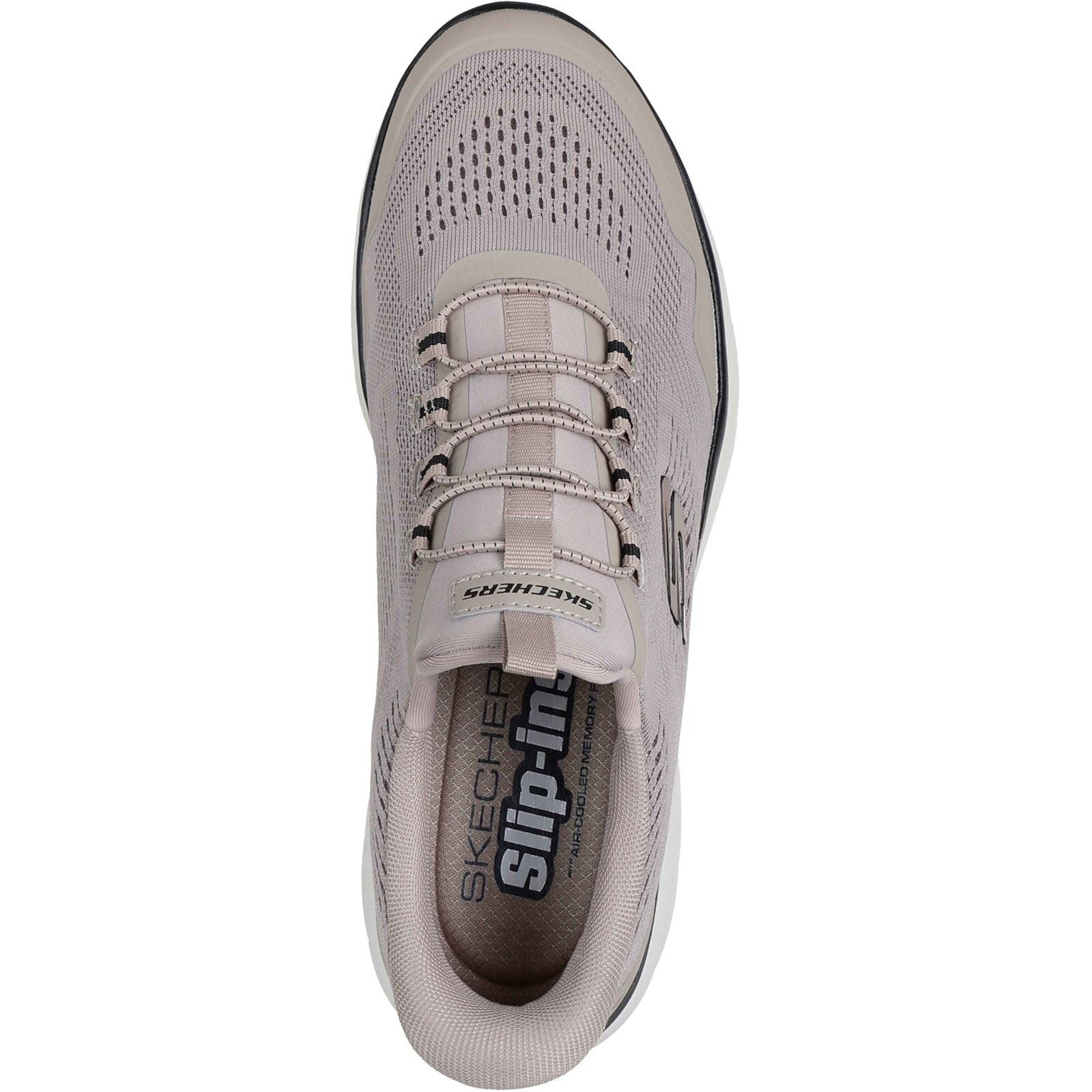 Skechers Summits Top Rate Textile Men's Taupe/Black Standard Trainers
