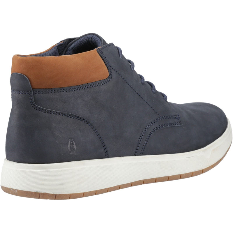 Hush Puppies Bronko Chukka Leather Men's Navy Boots