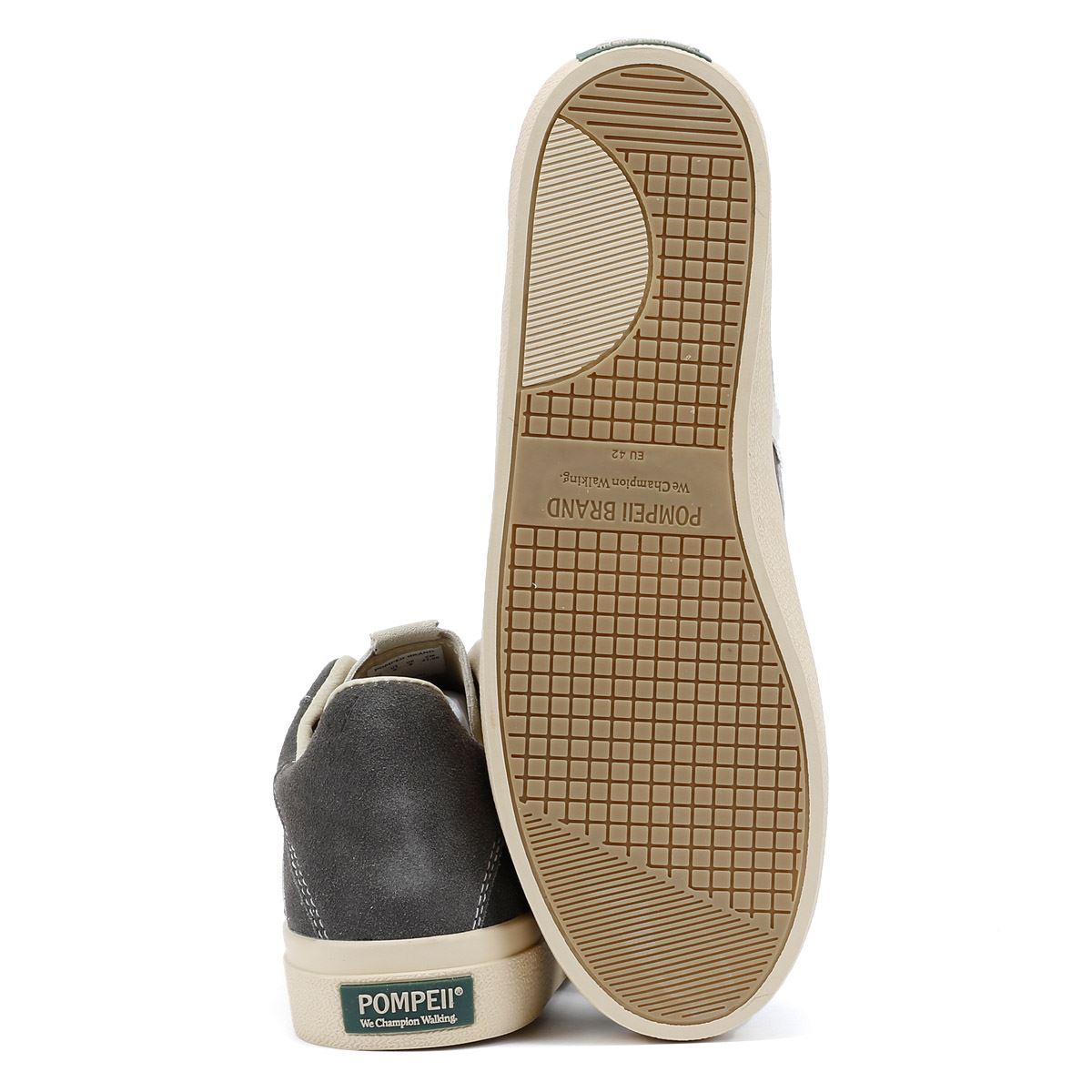 Pompeii Dart Suede Men's Grey/Ecru Trainers