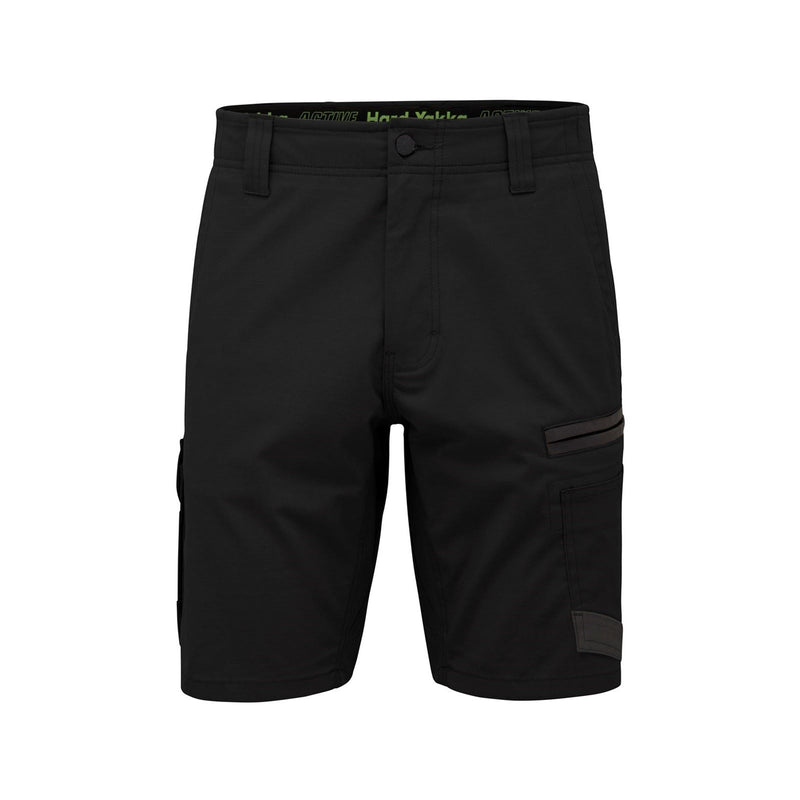 Hard Yakka Raptor Active Cotton Men's Black Knee-Length Shorts