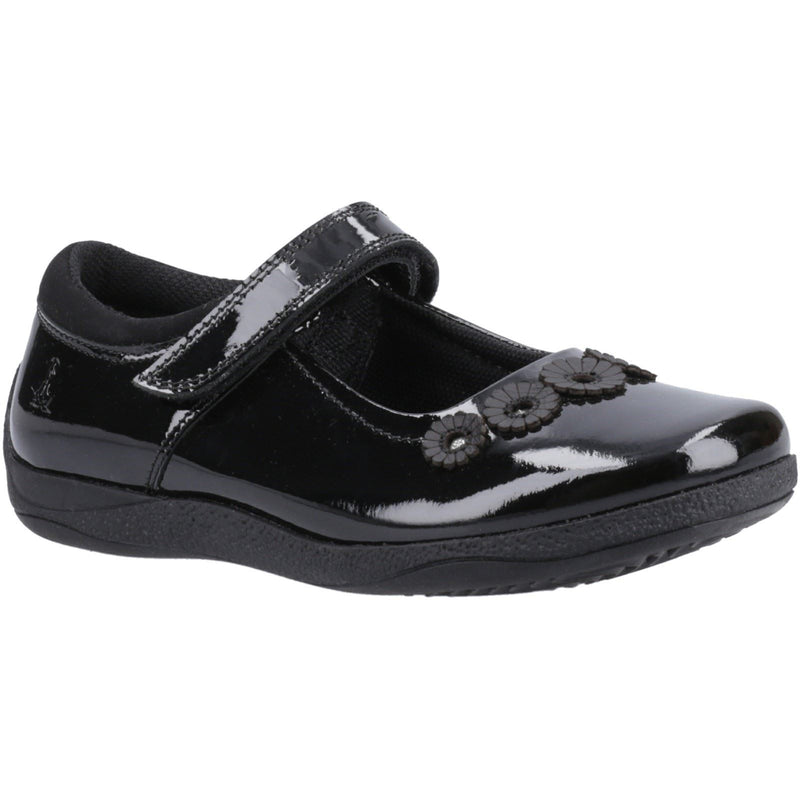 Hush Puppies Christina Patent Leather Youth Girl's Black Shoes