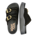 Desert Fleur Girasol Nubuck Women's Black Sandals