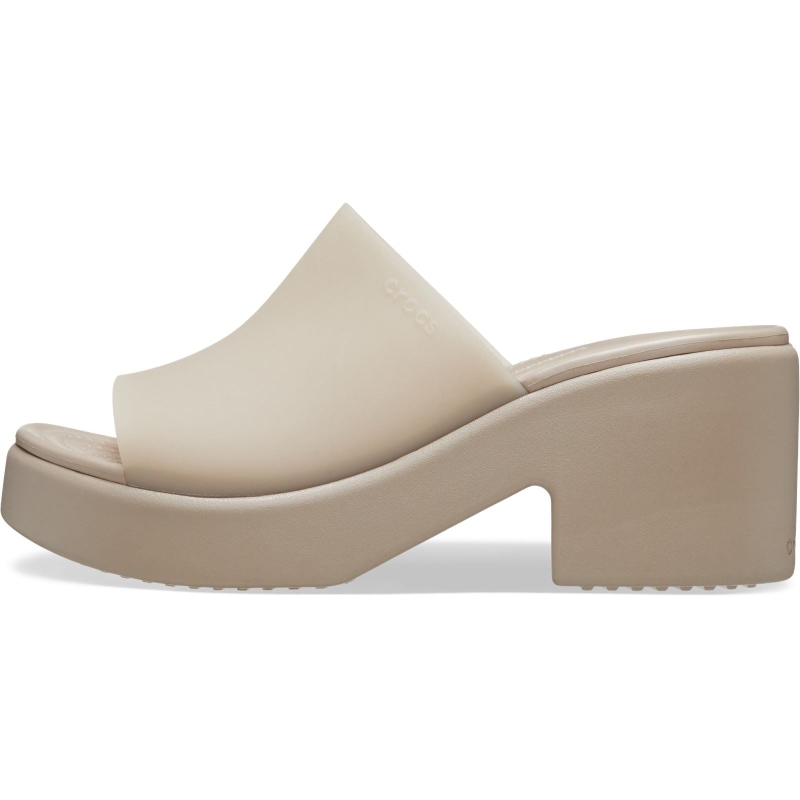 Crocs Brooklyn Slide Heel Women's Taupe Heels