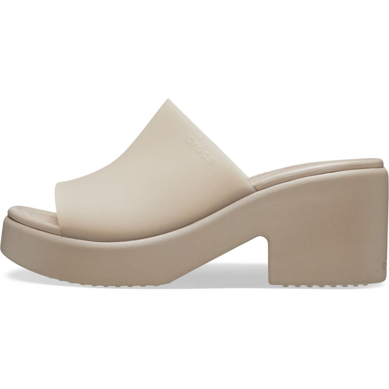 Crocs Brooklyn Slide Heel Women's Taupe Sandals