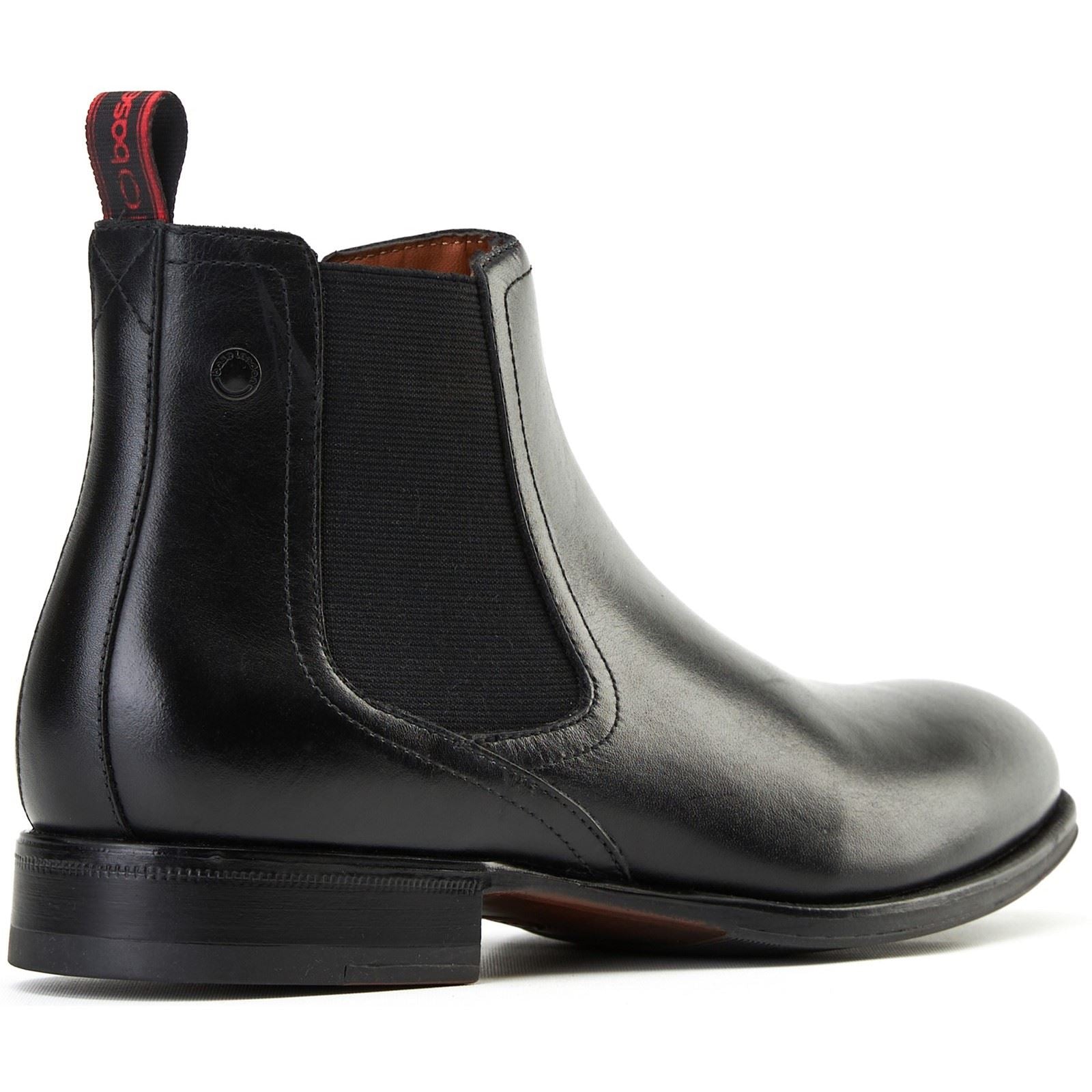 Base London Whittle Leather Men's Black Boots