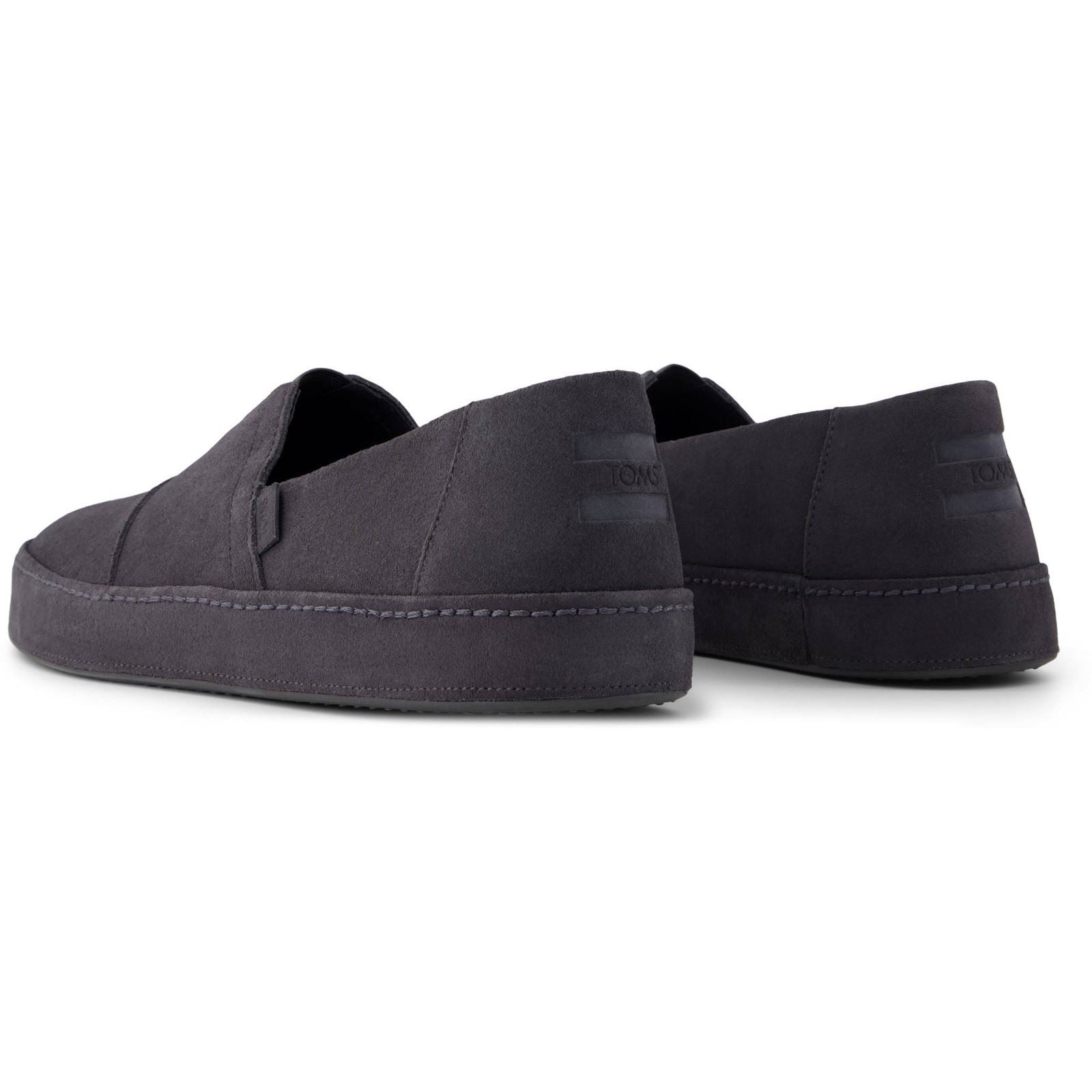TOMS Alpargata Premium Leather Men's Forged Iron Espadrilles