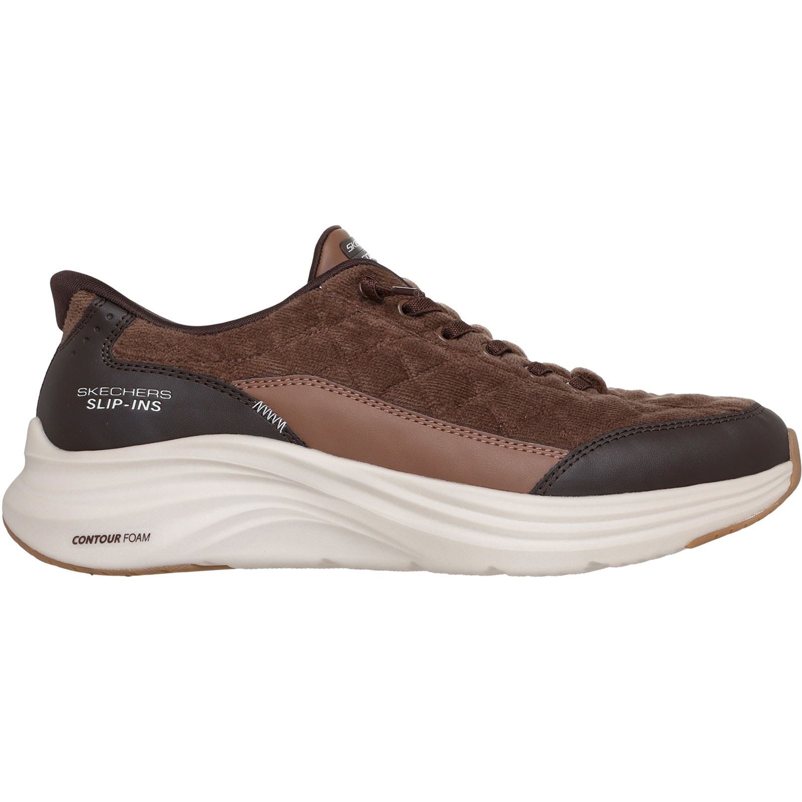 Skechers Contour Foam Cordelux Textile Men's Brown Cozycord/Pu Trainers