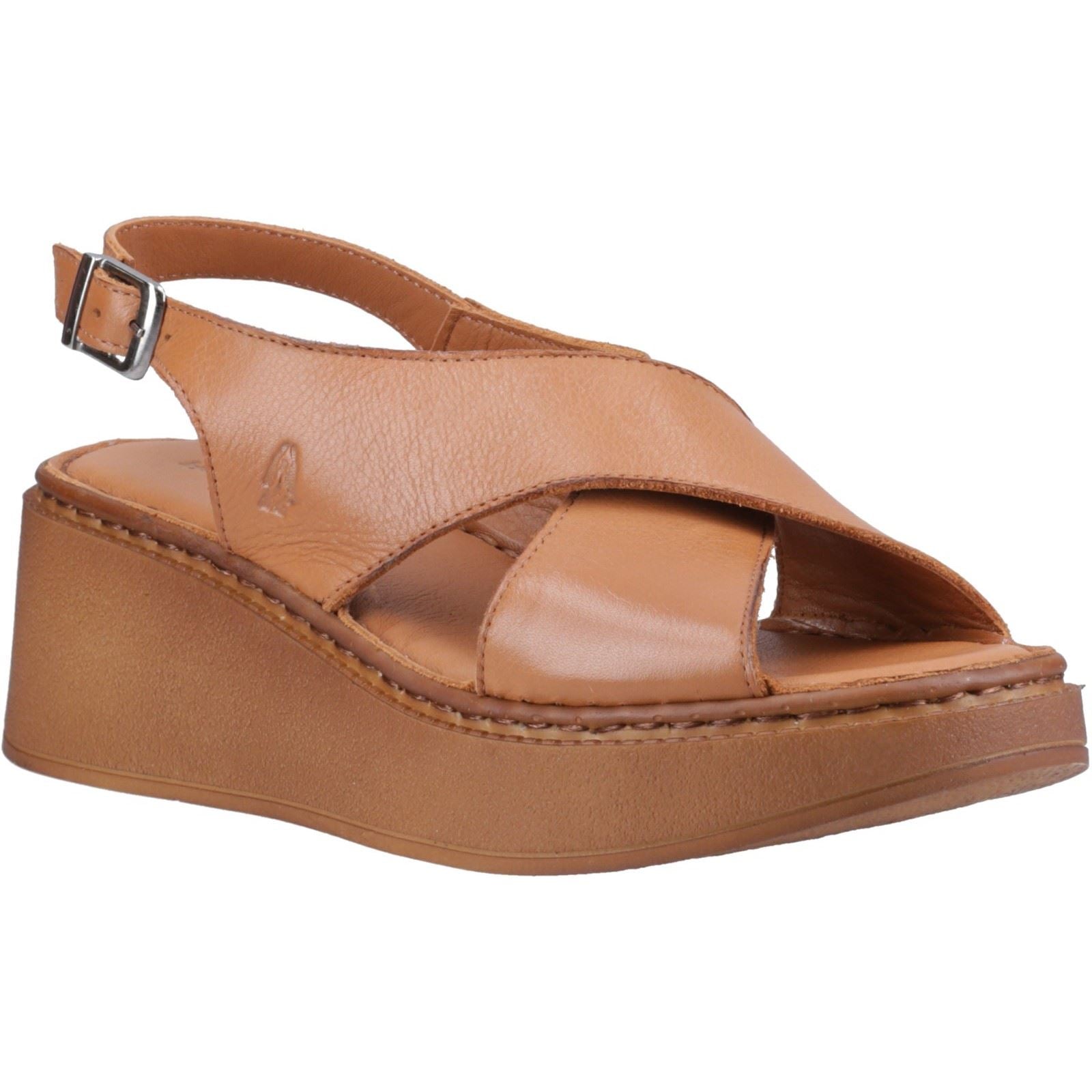 Hush Puppies Bex Wedge Nubuck Women's Tan Wedges