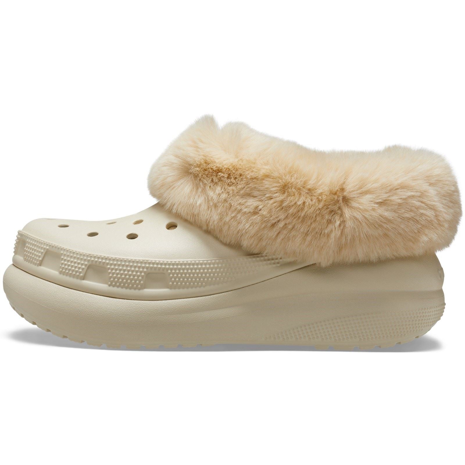 Crocs Furever Crush Synthetic Women's Bone Clogs
