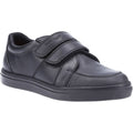 Hush Puppies Santos Youth Boy's Black Leather Shoes