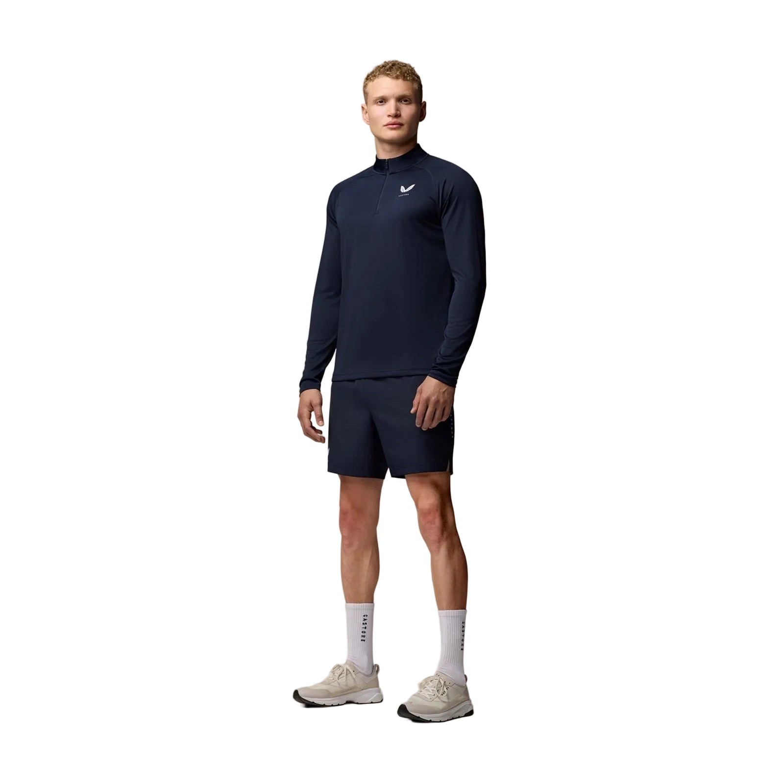 Castore Adapt Training 1/4 Zip Top Polyester Men's Blue Activewear T-Shirts