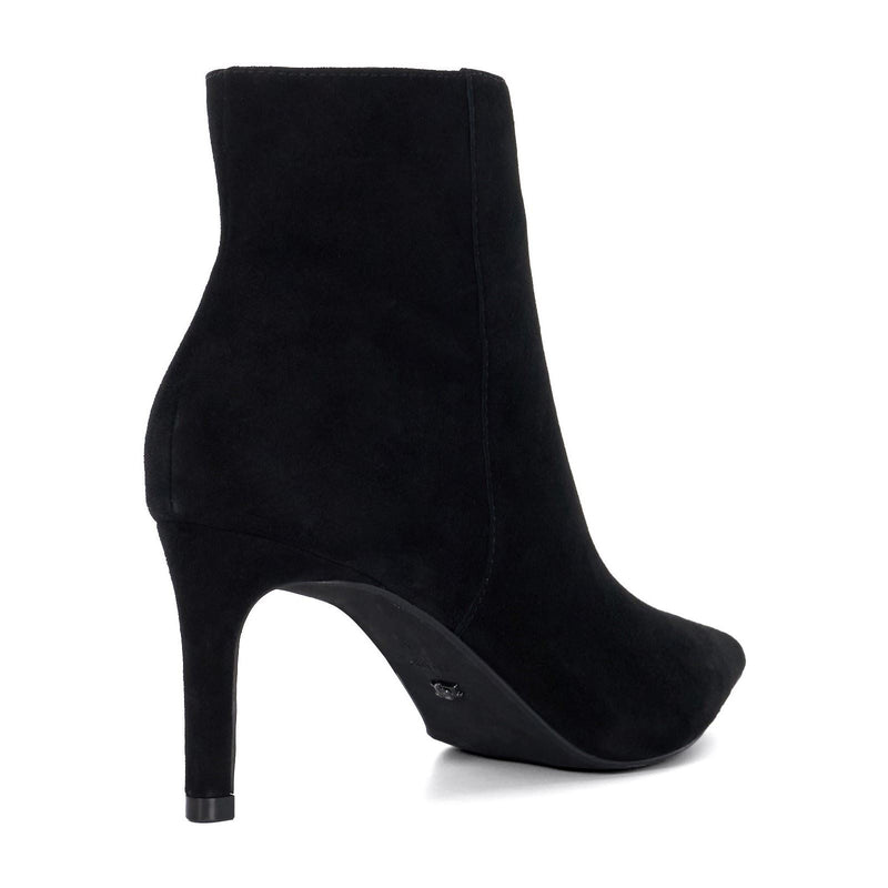 Dune Obsessively Suede Women's Black Heeled Ankle Boots