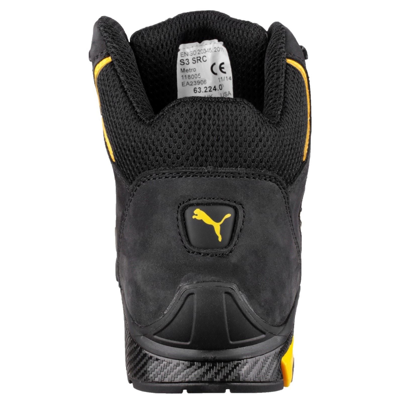 Puma Safety Amsterdam Mid Leather Black Safety Boots