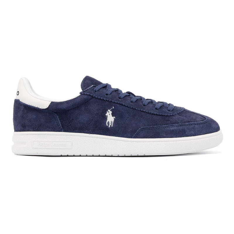 Ralph Lauren Bedford Suede Navy/White Trainers