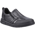 Hush Puppies Sergio Leather Youth Boy's Black Loafers