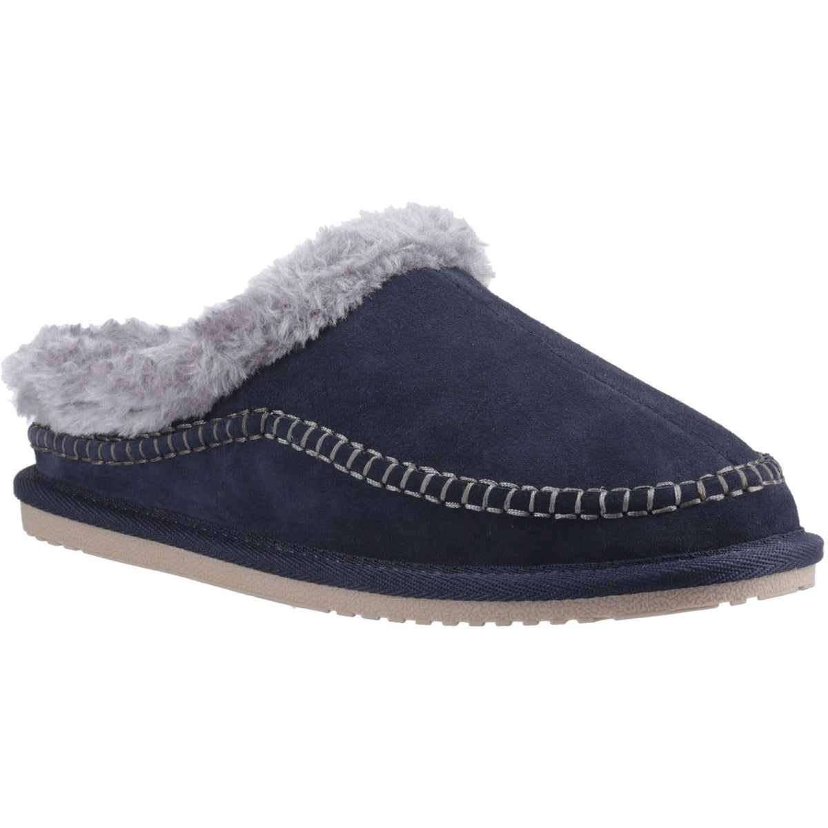 Hush Puppies Atticus Suede Men's Navy Slippers