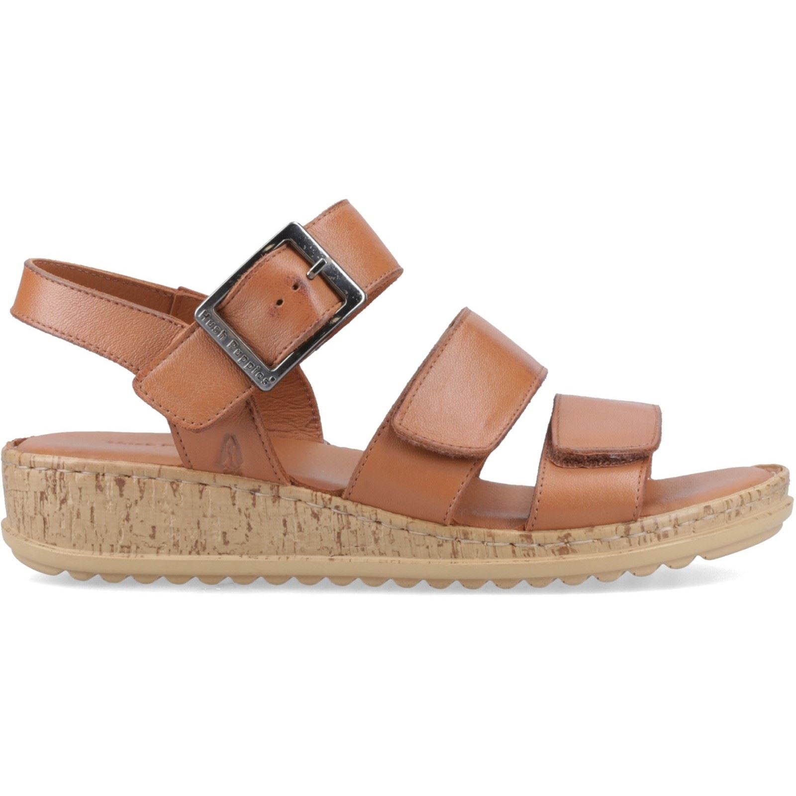 Hush Puppies Eliana Sandal Leather Women's Tan Sandals