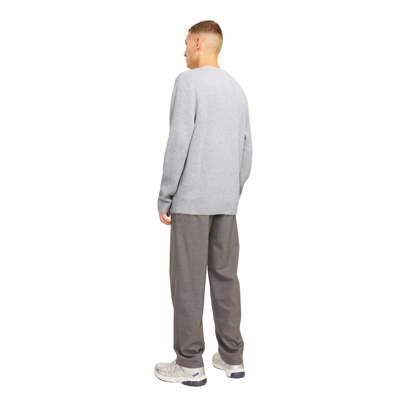 Jack & Jones Milano Stitch Cotton Men's Grey Sweatshirt