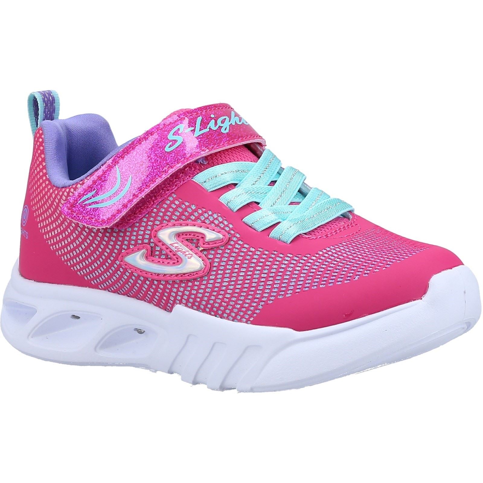 Skechers Flicker Flash Girl's Pink/Multi Trainers