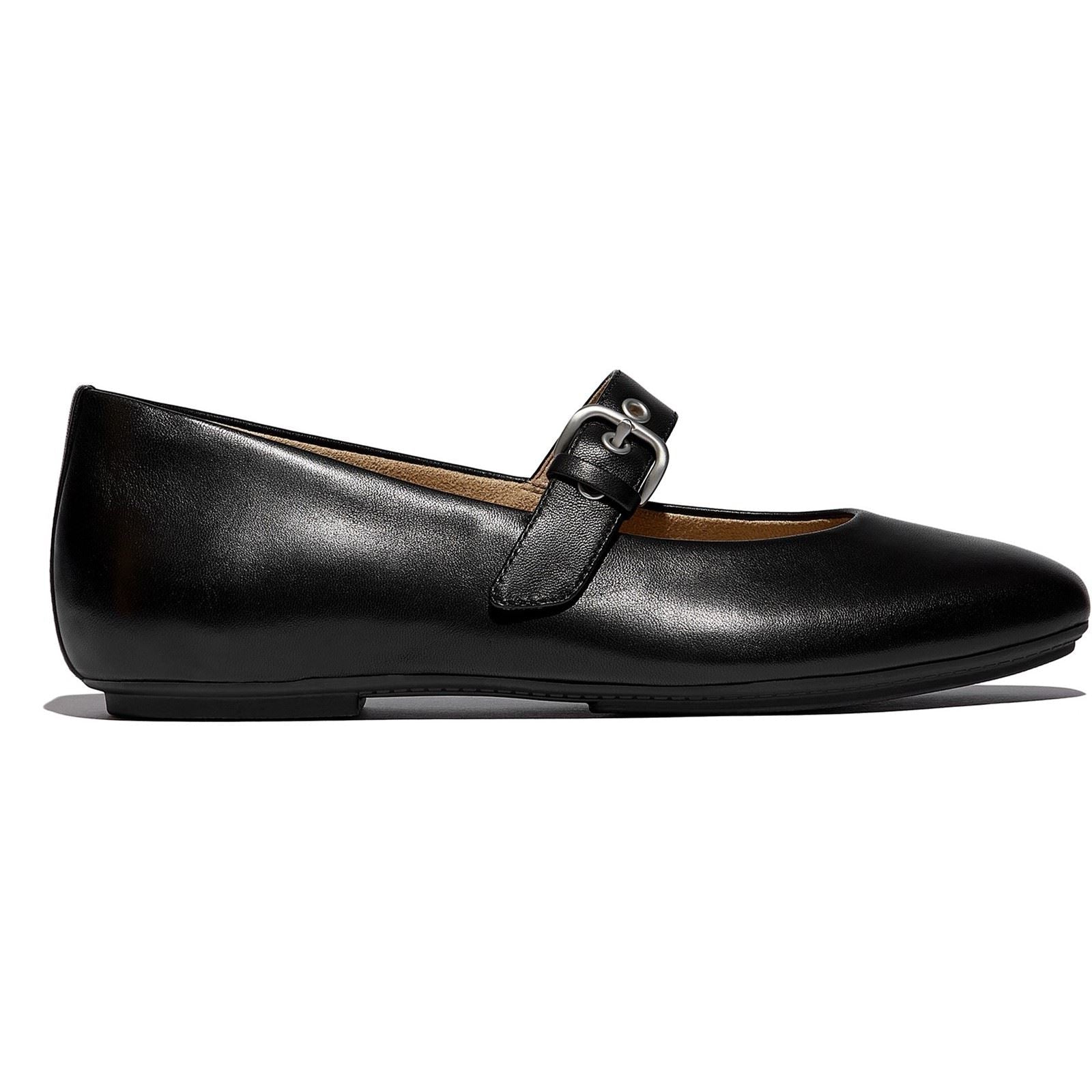 Fitflop Delicato Leather Women's All Black Narrow Fit Shoes